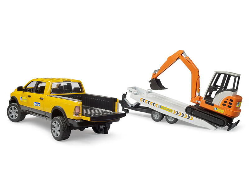 Bruder RAM servisní vůz s minibagrem 1:16 